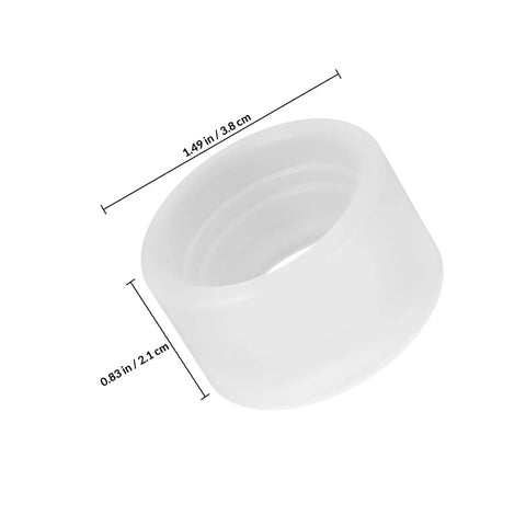 Compact Sturdy Coffee Pressing Adapter For Coffee Holder, Lightweight White PP Material, Pro Grade Precision Craftsmanship For Even Espresso Compression, No Fuss Portable Espresso Machine Accessory, Replacement Ring And Powder Holder Base, 1.49 in x 0.83 in