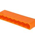 Top Grade 2PC Adjustable Battery Pack Spot Welding Clamps Made From High Heat Resistant Industrial Plastic, Stop Rolling For Easy Install And Solid Grip In Any Project, orange design.