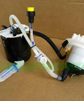 New Genuine Engine Fuel Pump For Land Rover LR2 Range Rover Sport Direct Fit Replacement LR038599 Heavy Duty Electric Inline Unit, top view.