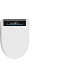 Slick Smart Bidet Toilet Seat Featuring Insanely Quiet Soft Close Seats with control panel for heated gentle wash.