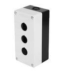 Rugged Outdoor Wall Mount Control Panel Enclosure with Flame Retardant ABS Construction, dust proof and weatherproof box, side view