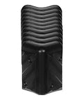 Front view of Stackable Chevron Corner Durable HDPE Plastic Case Set 8 with Four Mounting Holes, 13 Inch Diameter and 1/2 Inch Internal Radius.