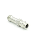 Waterjet abrasive inlet fitting for cutting head, silver metal with threaded ends, Amazon brand