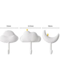 3 Pc Wall Mounted Hooks Set Grey Creative Home Storage Solution For Keys Towels And Sundries Sleek Kitchen Bathroom Organizer Rack