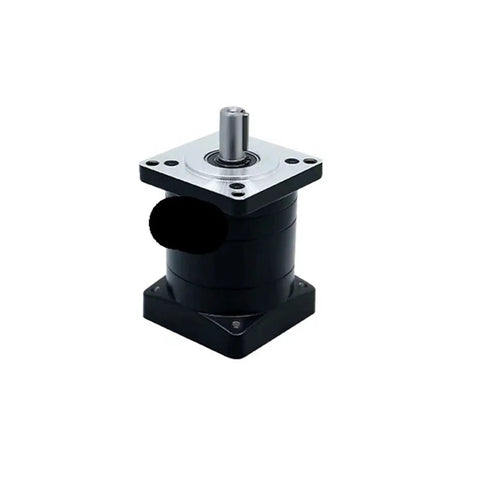 Beefy Compact High Torque Planetary Gear Reducer For NEMA 34 86 Stepper Motor With 14mm Input Hole And 16mm Output Shaft Built For Smooth Precise Machine Motion And Easy Inline Mounting, black housing