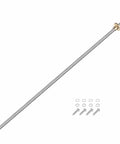 430mm 17 Inch TR8x8 Stainless Steel Lead Screw With Brass Nut For 3D Printer Z Axis And CNC Machines Acme Thread 2mm Pitch 8mm Lead