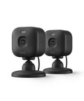 Hella Crisp Two Pack Indoor Security Cameras Running Smooth With 2K Video Resolution Compact Plug In Build Night Vision And Knockout Motion Detection Reliable Home And Pet Monitoring Black