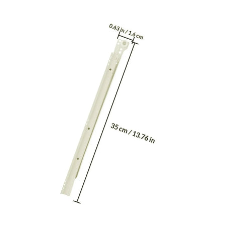 Heavy Duty 14 Inch Drawer Slides Side Mount Two Section Rails With Ball Bearing Rollers For Cabinet And Furniture Replacement