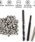 50 Piece M10-24 x 1.5D Thread Repair Insert Kit For Aluminum And Lightweight Metals Helical Style Thread Inserts