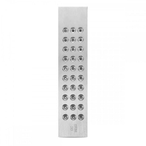 Pro Grade Tungsten Carbide Steel Wire Draw Plate With 30 Square Holes From 3.00mm To 0.50mm For Drawing Jewelry Wire And Metal Wire