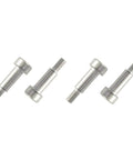 Heavy Duty Stainless Steel Hex Socket Shoulder Bolts Set, 4 Pieces, 304 Stainless, M3 Thread, 5mm Shoulder Diameter, 10mm Shoulder Length