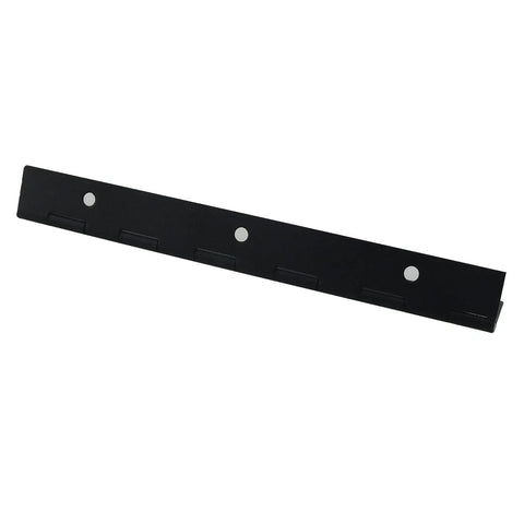 Heavy Duty Stainless Steel Piano Hinge Set Includes 6 Inch Metal Continuous Hinges and 24 Rustproof Screws in black, designed for cabinet doors.