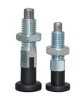 Top-Shelf Indexing Plunger Lock Pin Index Bolt M10-1.5 Coarse Thread Screw Stainless Steel 303 Carbon Steel MT302ZB pair of heavy-duty workholding bolts