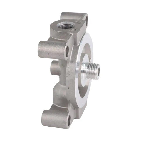 Genuine Remote Mount Coolant Filter Head Replacement Part 204163 angled view shows durable metal construction for KTA19 KTA38 KTA50 engines.