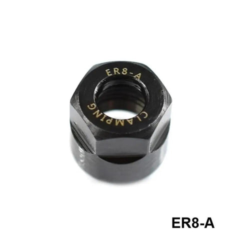 Built Like A Tank ER Collet Clamping Nut For Milling Cutters Heavy Duty Steel Tool Holder M10x0.75 thread close-up view.