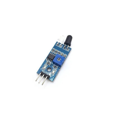 Smart Car Robot Reflective Photoelectric IR Obstacle Avoidance Sensor Module 3 Pin Output for Arduino Raspberry Pi DIY Robots High Precision Front Obstacle Detection with Green Indicator, blue PCB module