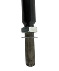 Front Adjustable Track Panhard Bar For Ford F 250 F 350 Super Duty And 2000 To 2005 Excursion Heavy Duty Carbon Steel Tubular Stabilizer For Precise Axle Alignment And Smoother Ride, threaded adjuster end with nut
