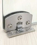 Close-up of No Mess Quick Setup Heavy Duty Zinc Alloy Hinges Designed For Wine Cabinet Glass Doors Featuring Smooth Slow Close Mechanism And Rust Proof Brushed Metal Hardware.