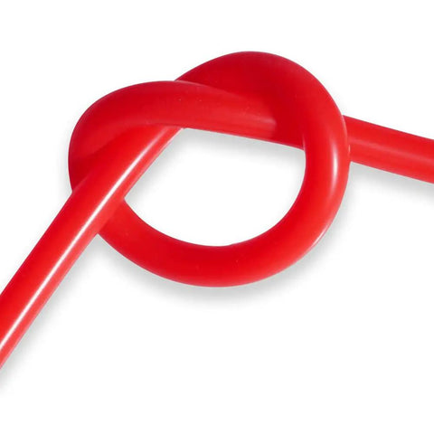 Pro Grade Red Silicone Vacuum Tubing For Food Grade Transfer, Half Inch ID, Five Eighths Inch OD, 3.28 Feet Long, High Temperature FDA Compliant