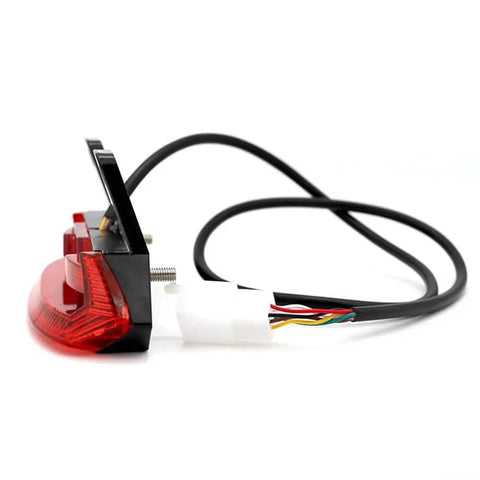 Ultra Bright 12V E Bike Taillight With Turn Signals And Brake Function For Night Rides Enhanced Safety System Reduces Accident Risk, red ABS rear light