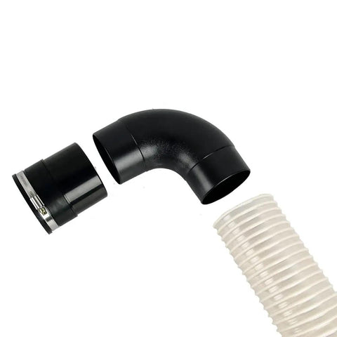 4 Inch Dust Collector Fitting Vacuum Tool Port Adapter For Shop Vac Includes 4 Inch Tool Ports And Steel Hose Clamp Durable ABS End Fits 4.15 Inch OD And 4 Inch ID Dust Collection Hoses Great For DIY Workshop Setup.