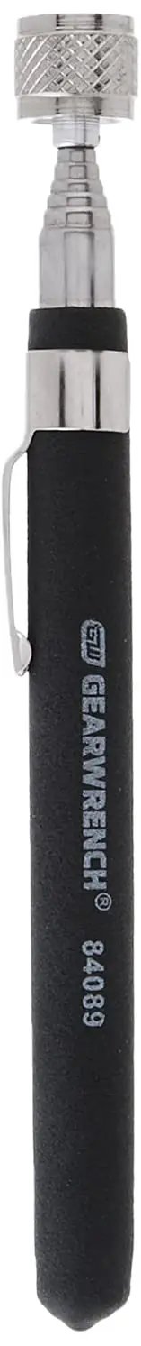 Telescoping Magnetic Pickup Tool With 33-1/4 Inch Reach, 1.5 Pound Lifting Capacity, Built-In Pocket Clip For Easy Access, Grab Small Parts, Nuts, And Screws From Tight Spots During Auto Or Home Repairs