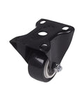 Top Shelf 4 Pack 1.6 Inch Black Polyurethane Fixed Castor Wheels Rock Solid Heavy Duty Tool Cart Rollers with metal core.