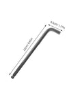 Pro Grade 2 Set High Carbon Steel Hex Wrenches With Ball And Flat Ends For Tightening Bike Bolts And Pro Maintenance Work That Hits Different Without The Hand Pain Or Slip Ups., 22cm hex wrench, 4.5cm head