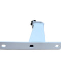 Adjustable Iron Table Leg For Desk Height Increase And Ergonomic Setup, sturdy white metal support displayed horizontally