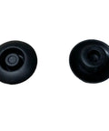 Two black plastic trim plugs from 25 Pack 5mm Hole Plugs For Quick Fixes In Cars Cabinets And DIY Projects Durable Plastic Trim Plugs