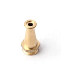 Top Shelf 5 Piece Garden Lawn Sprinkler Irrigation System With Solid Brass Water Gun Head, close-up of brass nozzle for efficient watering.