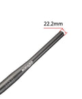 Bike Riser Handlebar For Mountain Biking, 31.8mm Clamp, 620mm Length, Aluminum Alloy 6061, Black, detailed end showing 22.2mm diameter