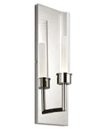 Premium Polished Nickel LED Wall Sconce With Flexible Up Down Mounting Creating A Chill 3000K Atmosphere To Level Up Any Bedroom Or Living Room Setup Tonight. Elegant dual glass tube design.