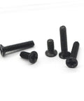 Miniature Screw Set With Transparent Storage Case For Easy Access For DIY Repairs And Assembly, assorted black machine screws