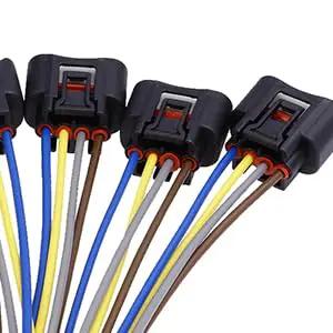 Toyota Lexus Ignition Coil Connector Plug Harness Replacement Four Way Female Pack Of 6 For 90980 11885 wiring view