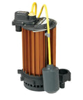 Replacement For HT453 1/2 HP High Temperature Aluminum Automatic Submersible Sump Pump Heavy Duty Swamp Buster side view.