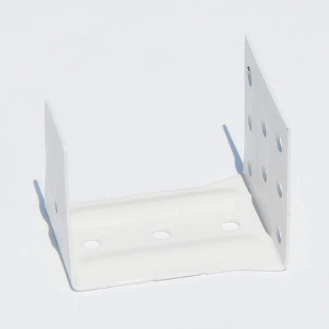 Center Support Bracket 2 Pack White For 2 Inch High Profile Window Blinds Headrail Holder Beefy Steel Hinged Design