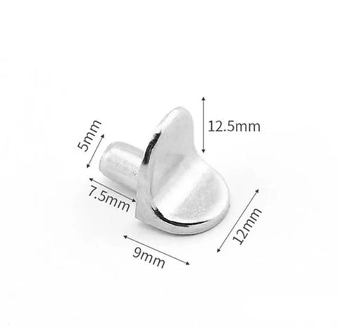 Heavy Duty Zinc Plated Shelf Brackets For Wall Mount Storage pin with dimensions shown in mm