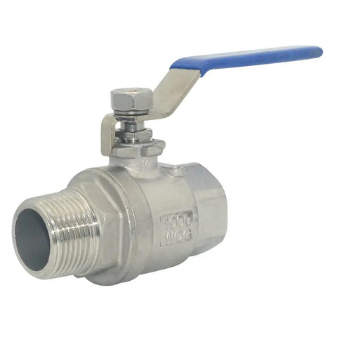 Full Port Ball Valve 304 Stainless Steel Heavy Duty For Water Oil And Gas 1 Inch 1000 WOG Serviceable With PTFE Seals And Manual Lever