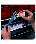Killer Strength Quick Fix Super Adhesive For Plastic Metal Glass Auto Marine Applications Total Beast Instant Bonding Formula applied to car bumper.