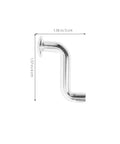 Heavy Duty Metal Safety Latch Pin for Pallet Racks, single 7mm pin with large flat head, 1.57 in length, side view.