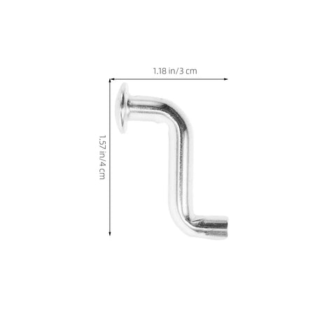 Heavy Duty Metal Safety Latch Pin for Pallet Racks, single 7mm pin with large flat head, 1.57 in length, side view.