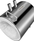 VEVOR 12kg propane melting furnace, stainless steel home foundry with insulated ceramic lining, side view