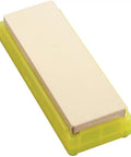 12000 Grit Finish Whetstone for ultra smooth sharpening and polishing on yellow base, size 8.3 x 2.8 x 0.6 inches