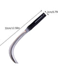 Two Pack Handheld Mowing Sickle for Harvesting And Weeding Comfy Grip, manganese steel with measurements 32cm x 2cm