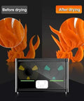 Before and after effects using Filament Dryer Box For 3D Printers With Auto Humidity Control, Holds Four 1Kg Spools, showing print quality improvement.