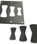 Bowtie Inlay Router Jig Set With 3 Size Templates And Insert Jig Included For Woodworking, Pro Grade Bowtie Joint Cutting Kit