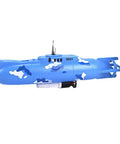 Electric Submarine Bath Toy For Kids, Cool Military Submarine Model That Floats And Dives In Bathtub Or Pool, blue camo design