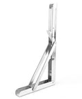 Wall Mounted Folding Shelf Bracket, Thickened Stainless Steel, 8 Inch Folding Shelf Support for Tables, Shelves, and Workbenches