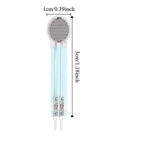 Two Pack Thin Film Pressure Sensor, Flexible Bendable Force Sensitive Resistor, 20g To 3kg Range, High Accuracy With Low Drift, Ideal For Auto And Industrial Measurement Applications, 1cm x 3cm sensor